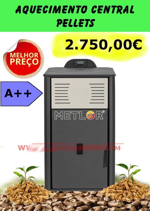 Caldeira Nova Pellets 18Kw Compact Aquecimento Central