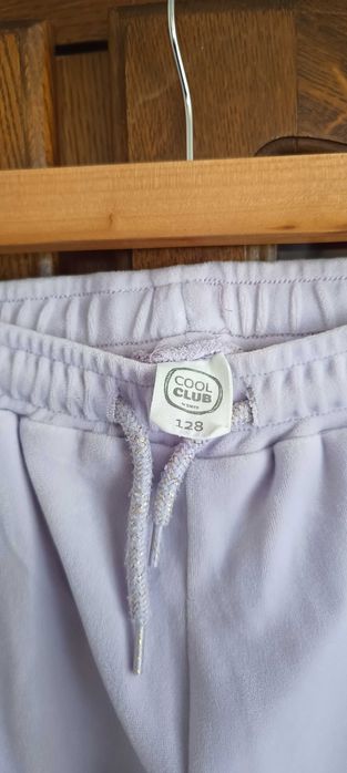 dresowe, welurowe spodnie SMYK. r. 128