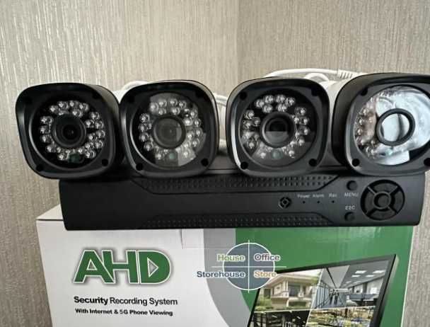 Комплект камер відеонагляду видеонаблюдения 4 вуличні камеры