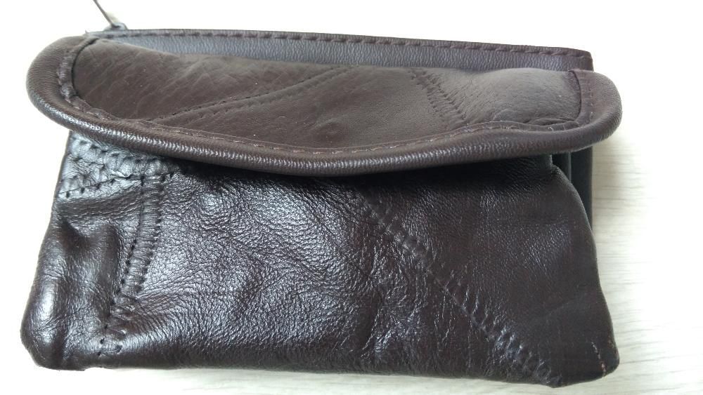 portfel damski skórzany brązowy