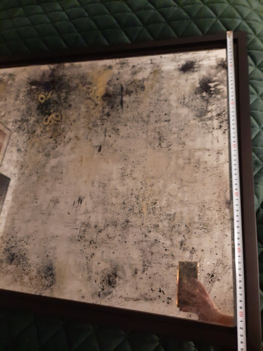 Lustro postarzane vintage loft boho