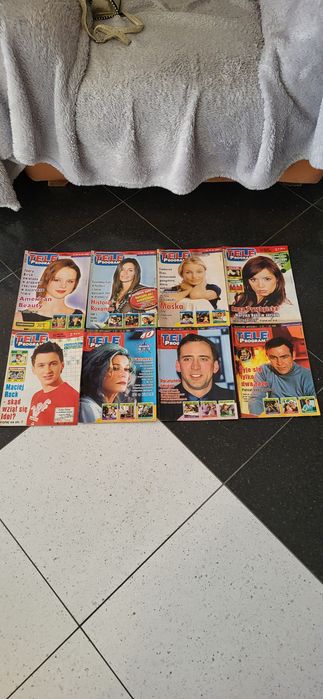 Kolekcja Tele Program – 8 sztuk – okładki: Przybylska, Cage, Connery,