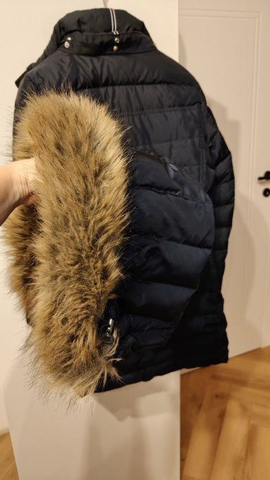 Tommy Hilfiger granatowy puchowy