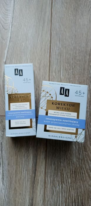 Krem do twarzy i pod oczy p/zmarszczkowe Korektor wieku 45+ AA Oceanic