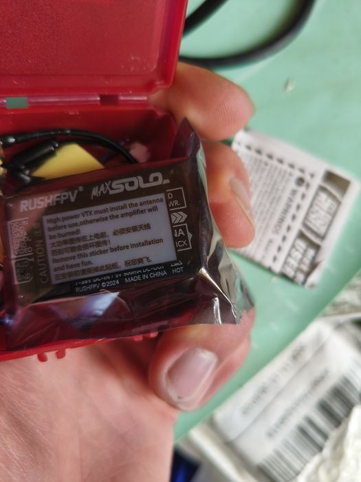 Rush max solo 2.5W 5.8G / холдер 21700 для radiomaster