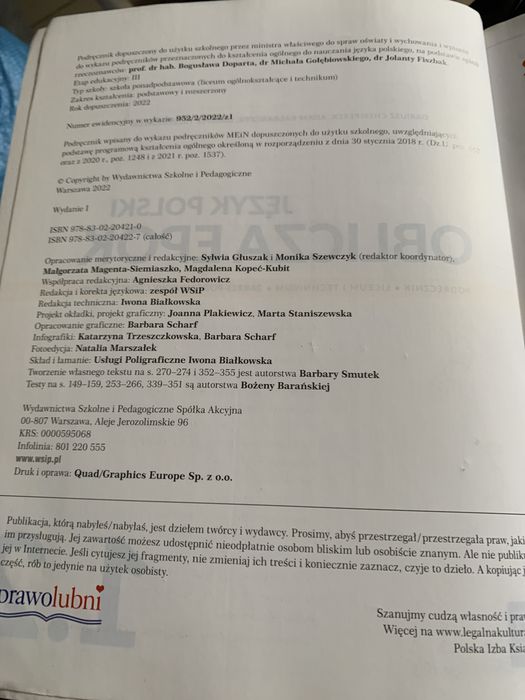 Oblicza Epok  jezyk polski  1.2 nowa edycja