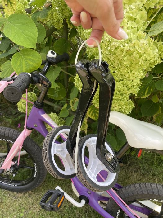 Велосипед для дівчинки 4х колісний фіолетовий