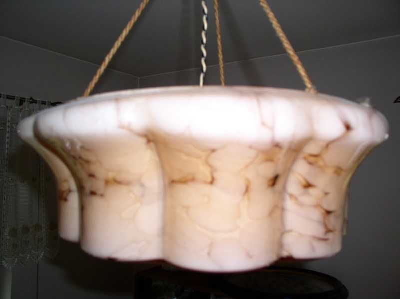 Art deco piękna ampla marmurek