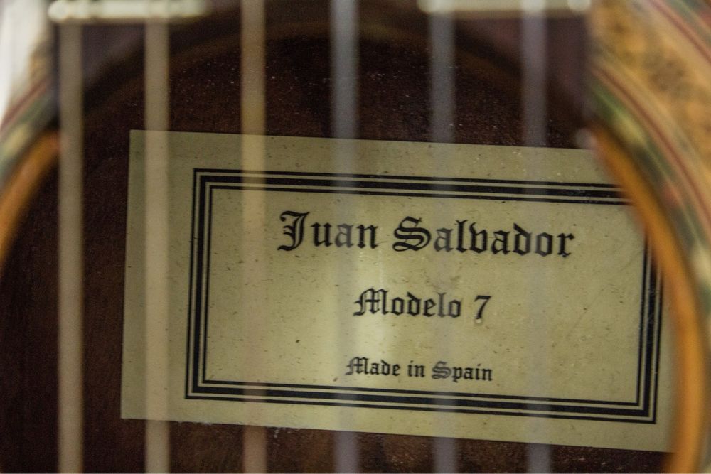Hiszpańska Gitara Klasyczna Juan Salvador Modelo 7 + pokrowiec
