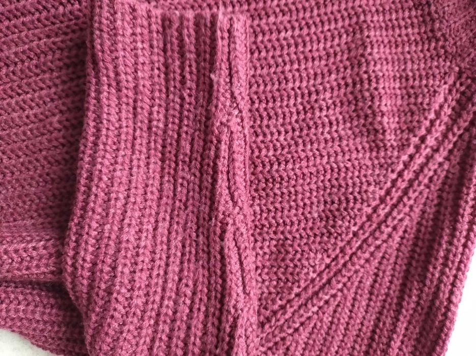 Golf oversize M bordowy