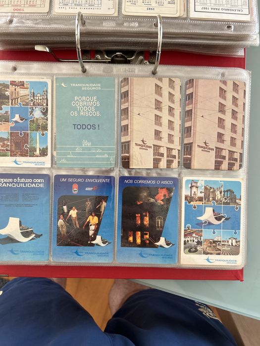 Calendarios de bolso anos 80