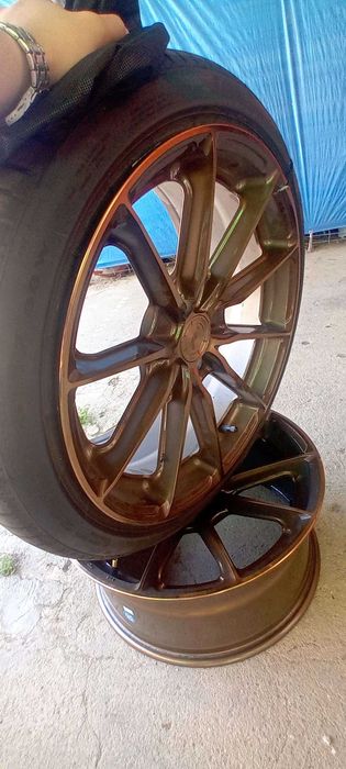 Jantes bronze dourado furação 4