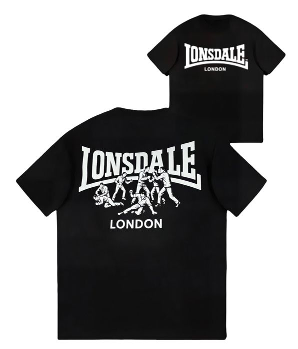 Мужская футболка Lonsdale London Fight Spider logo унисекс лонсдейл
