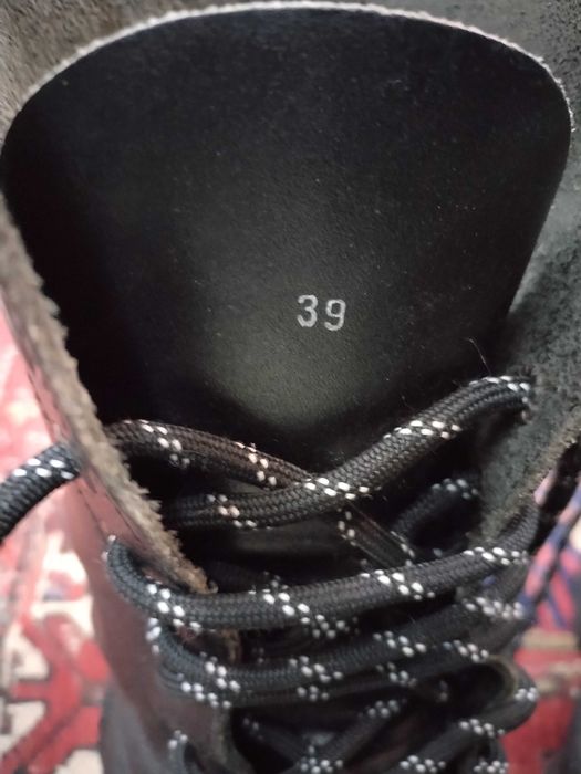 botas da tropa em couro com biqueira aço, 39