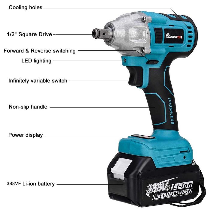 F1197 CONJUNTO 4 ferramentas 2 baterias