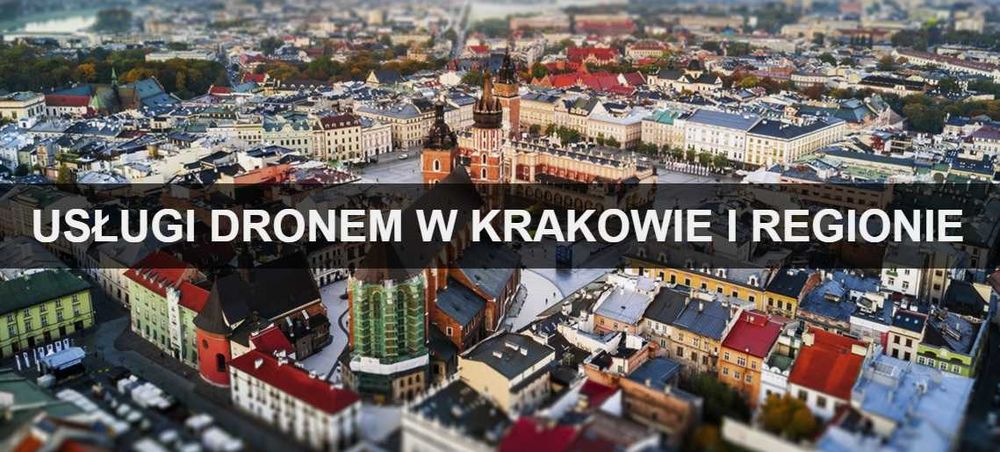 Zdjęcia z drona Kraków - usługi dronem - filmy z drona Małopolska