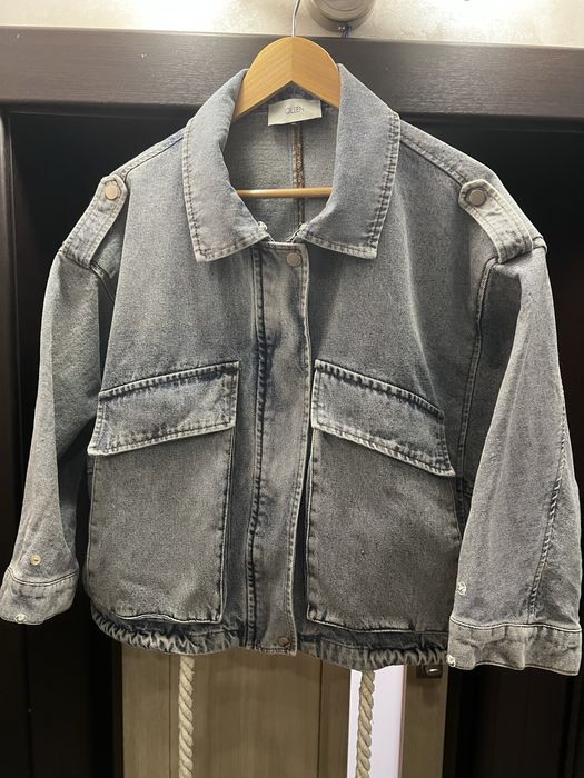 Куртка джинсова з хутром