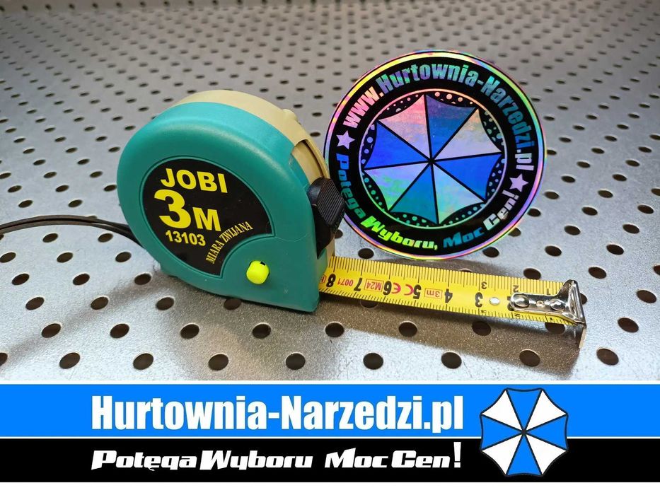 Miara 3m x 19mm szeroka Taśma miernicza 3m Miarka 3m