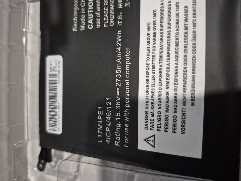 Nowa bateria do Lenovo L17M4PE1