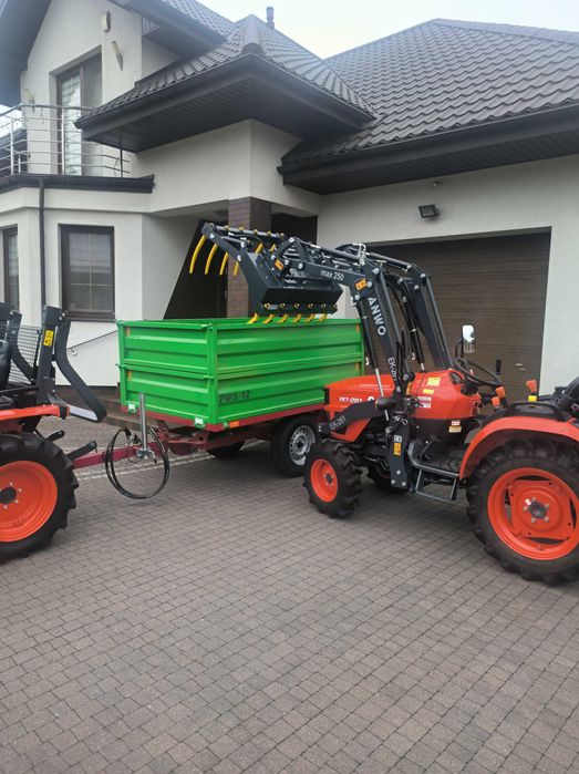 Przyczepka Wywrotka Przyczepa Mini Traktorek Kubota Yanmar Iseki Mała