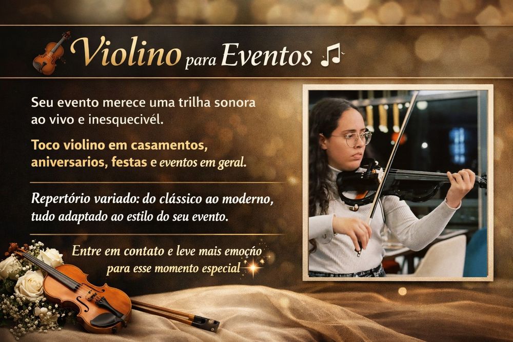 Violino ao vivo para eventos