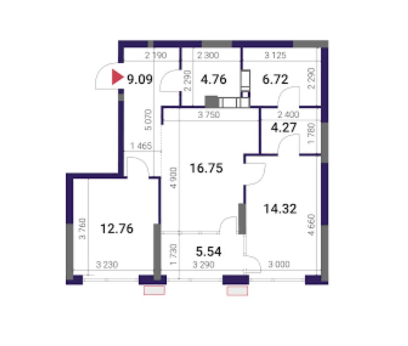 2-rooms apartment apartment by the address (area 74 m²) - Atlanta.ua - photo 2