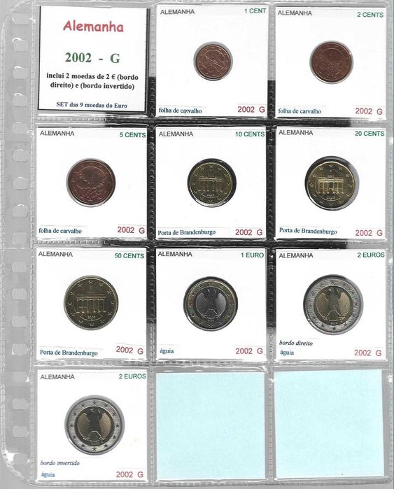 Alemanha - - - - - Sets Anuais de moedas de Euros