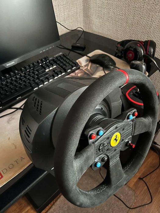 Кермо trastmaster t300 ferrari alcantara edition + shifter