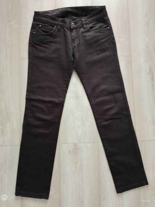 Spodnie damskie dżinsowe brąz