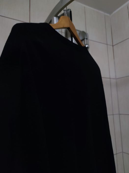 Sweter klasyczny McGregor XL męski czarny ciemny black wełna wełniany