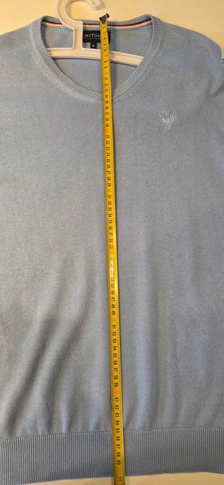 Niebieski / błękitny sweter męski / Bytom
