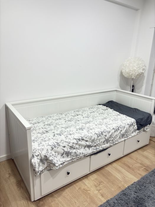 Cama individual/dupla Hemnes + 2 colchoes