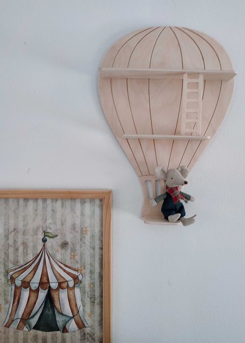 Półka dekoracyjna Balon na ścianę ze sklejki