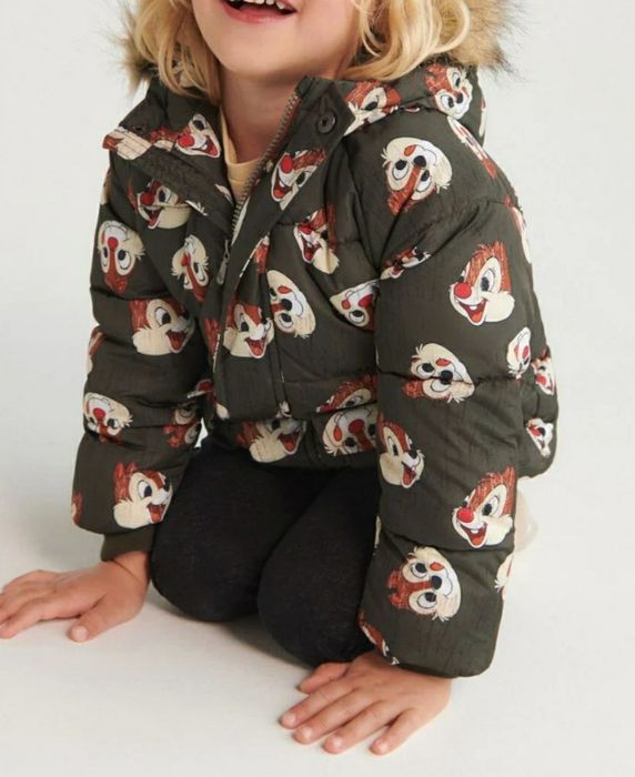 Kurtka zimowa z kapturem i polarem 92 cm 1,5-2 lata Reserved nowa