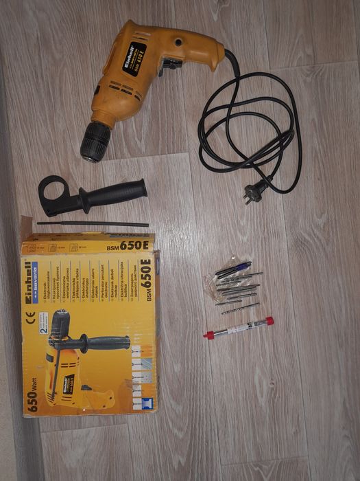 Электродрель  ударного действия вsm650e и сверла