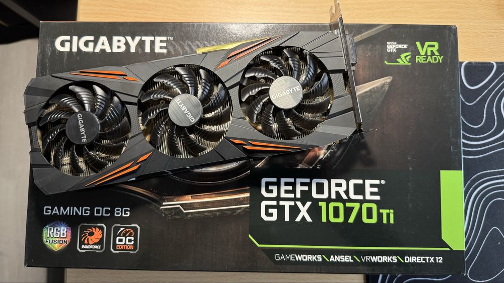 Placa Gráfica GigaByte Geforce GTX 1070 Ti 8GB