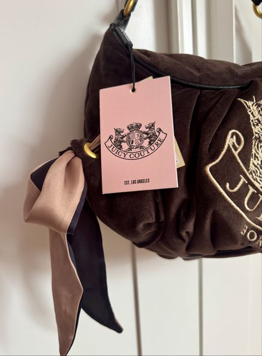 Czekoladowa torebka Juicy Couture Hobo Bag Nowa