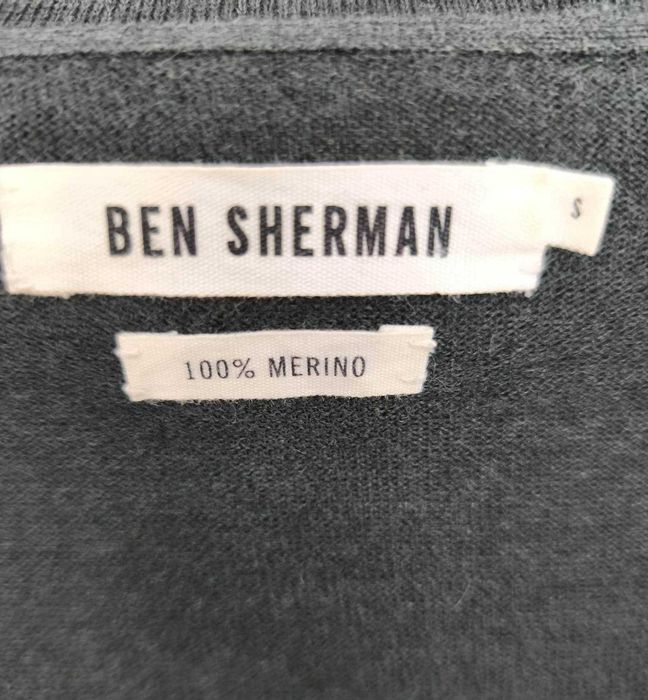 Sweter rozpinany merino marki Ben Sherman