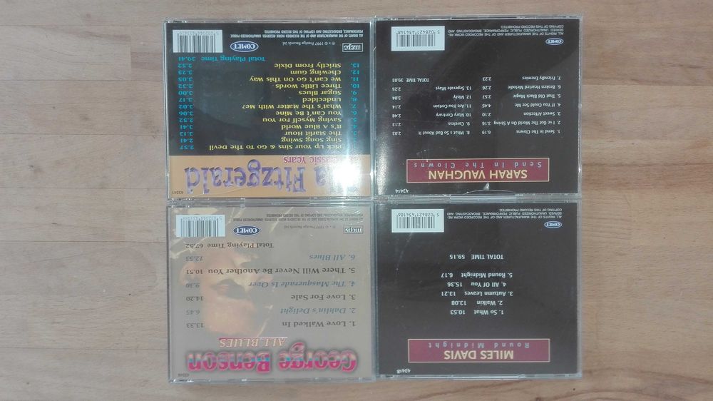 cds jazz Ella Fitzgerald George Benson Sarah Voughan Miles Davis Flet