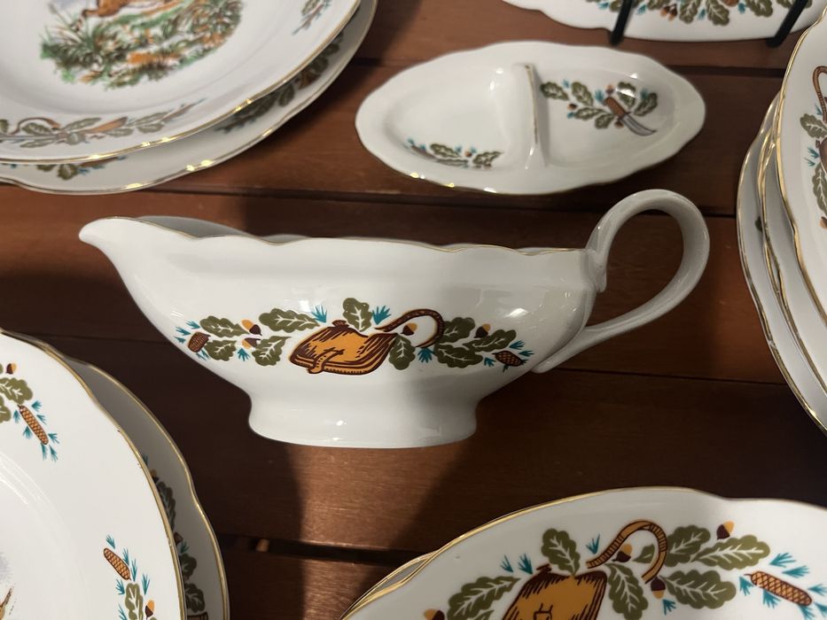 Ćmielów , serwis obiadowy , model myśliwski