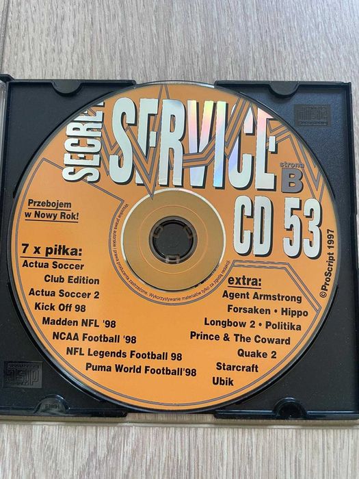 Secret Service CD 53 A+B | StarCraft, Quake II, Actua Soccer 2