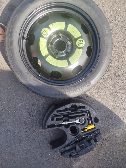 koło dojazdowe 135/80 R18 5x108 Lewarek klucz Peugeot Citroen wysyłka