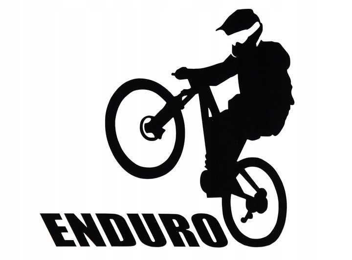 NAKLEJKA na samochód ROWER ENDURO 15x14cm