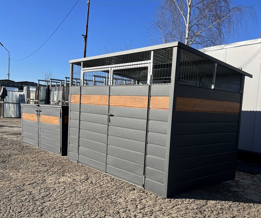 WIATA ŚMIETNIKOWA 3x2 wiata metalowa , wiata na wymiar , producent wiaty