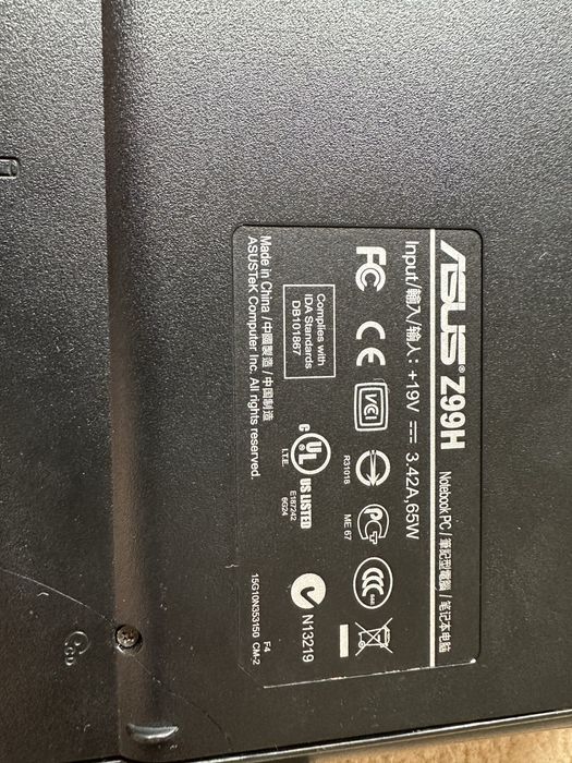 Ноутбук asus z99h