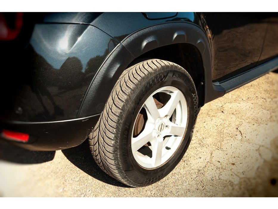 Renault Duster 2008-2017 Розширювачі арок з виступами (8 шт, ABS)