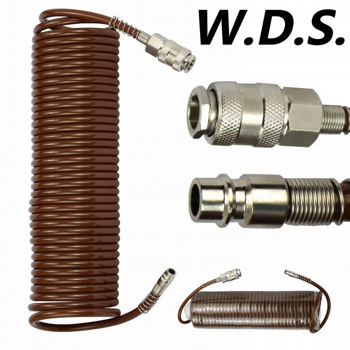 Wąż spiralny pneumatyczny do kompresora 8x12 mm 20 m 8 bar WDS2153