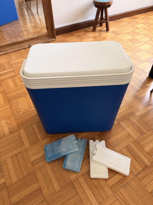 Arca Térmica de Camping / Cooler + 4 Acumuladores de Frio