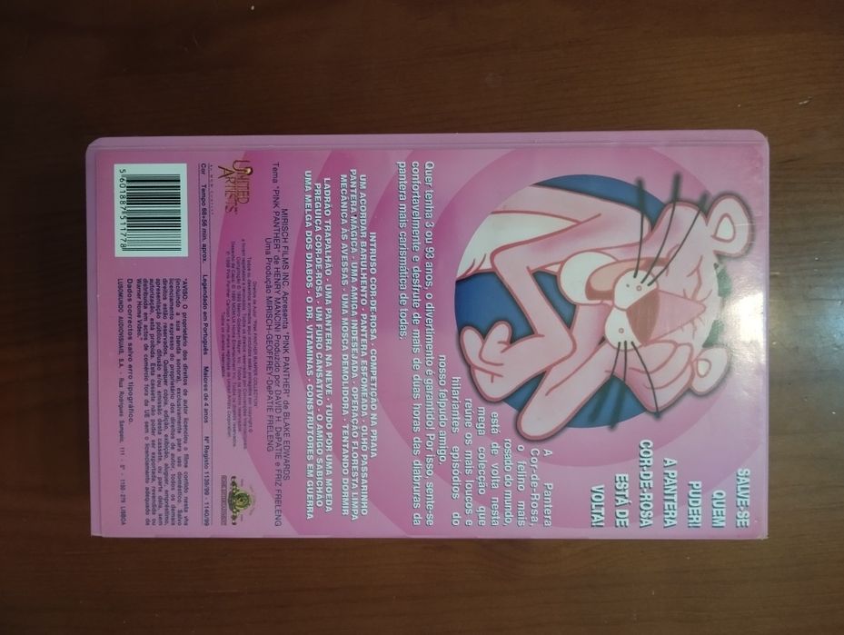 Cassetes da pantera cor de rosa de 1999