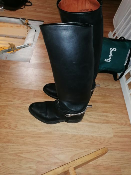 Botas de equitação / montar em pele